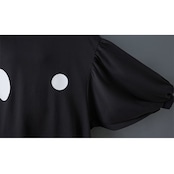 バルーンスリーブ ドット柄 ワンピース 00226