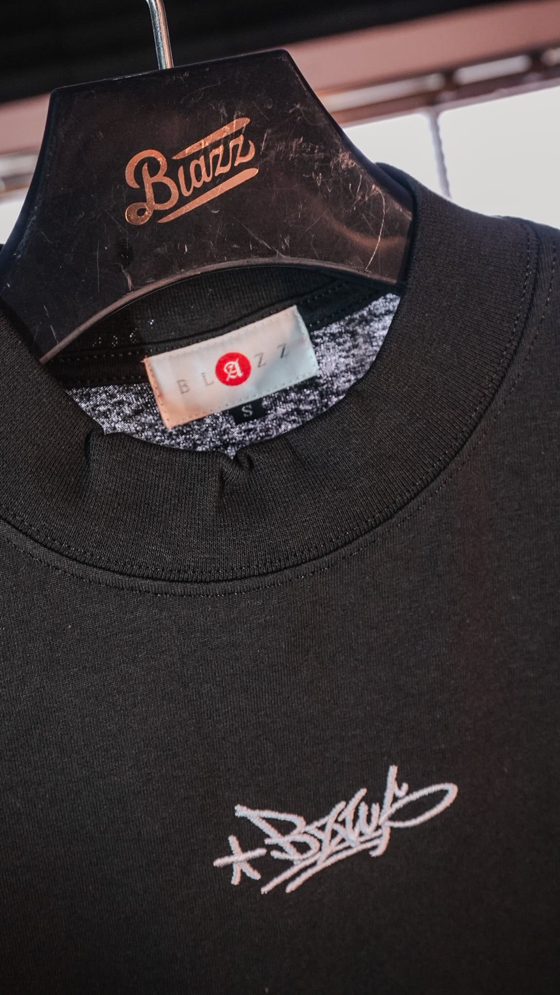 BZWS 7.5oz U.S.A Cotton OverSized T-Shirt [BLACK] | blazz works