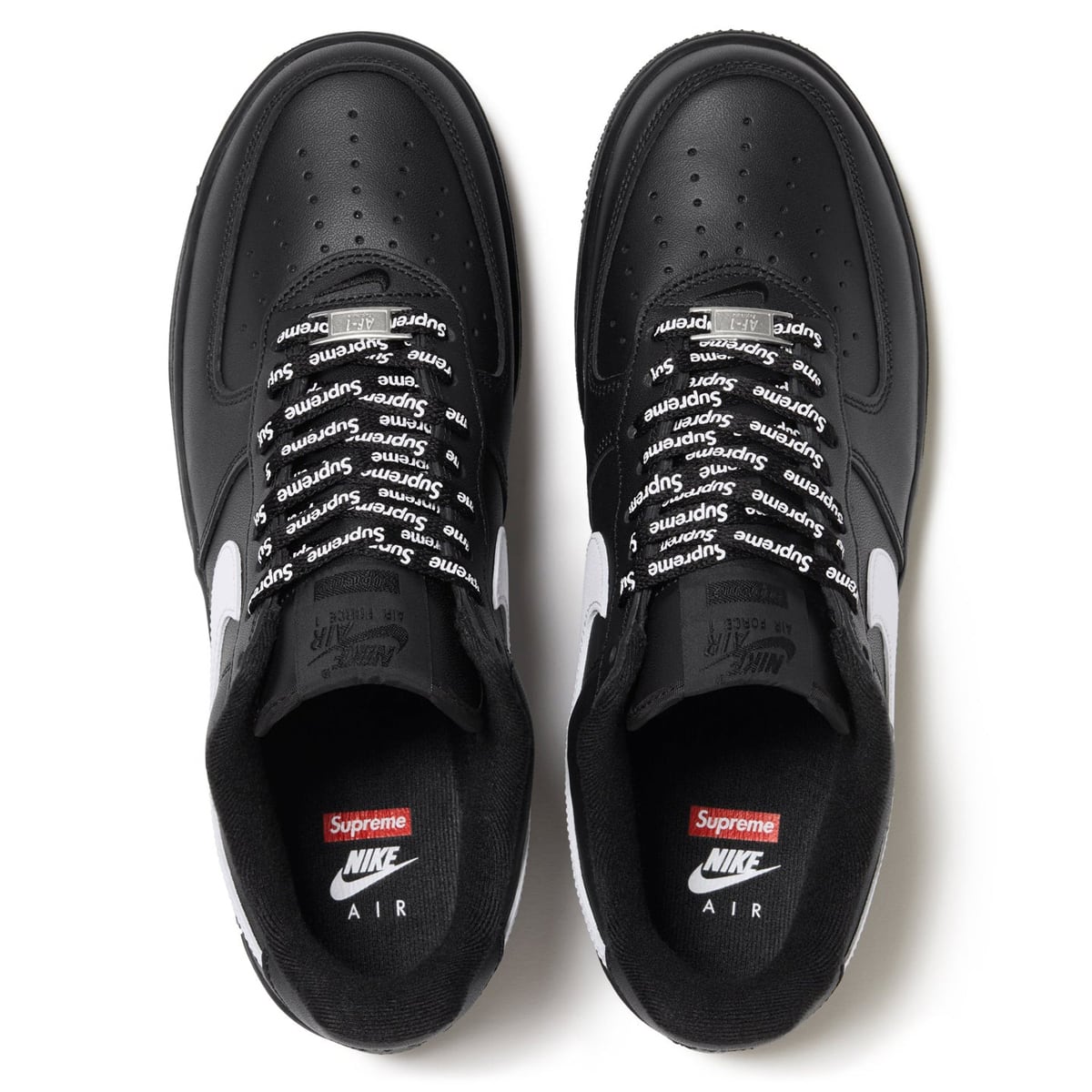 25FW Supreme NIKE AIR FORCE 1 LOW SP BLACK/WHITE ( ナイキ エア