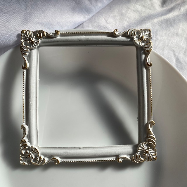 Antique white frame