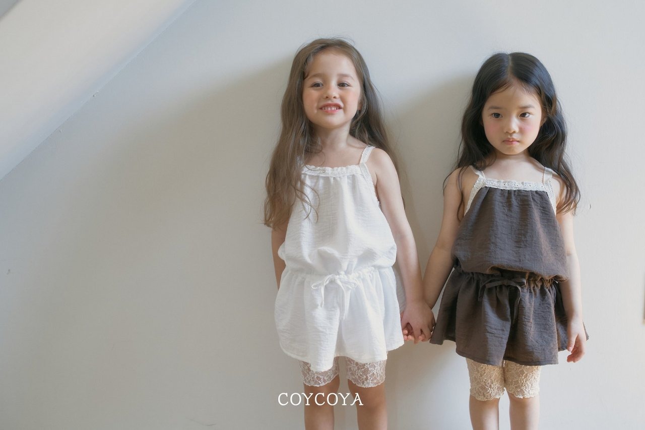 [COYCOYA] See-through Flower Leggings / [코이코야] 시스루플라워레깅스