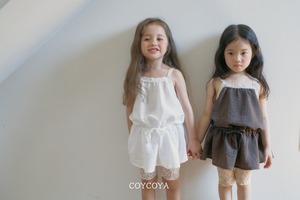 [COYCOYA] See-through Flower Leggings / [코이코야] 시스루플라워레깅스