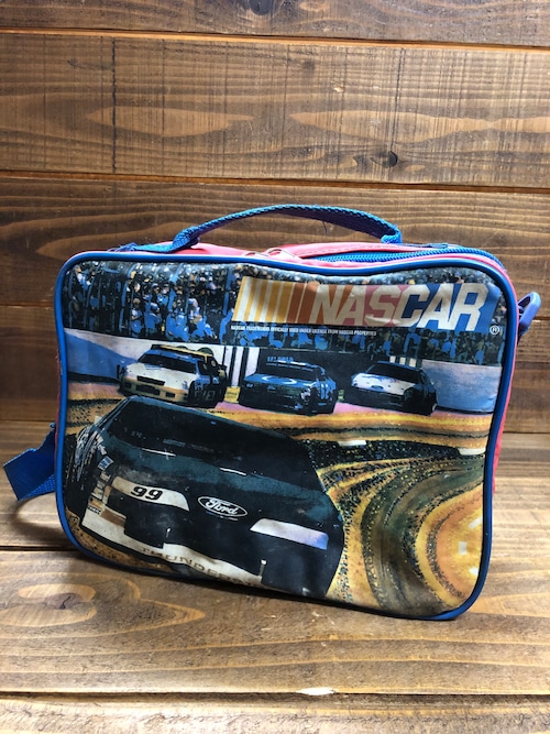 NASCAR LUNCH BOX/ナスカー ランチボックス 水筒付き ナイロン製 ショルダータイプ ビンテージ