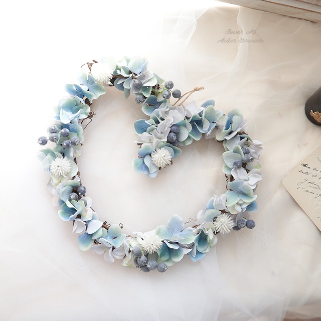 Confetti heart wreath * 砂糖菓子のハートリース