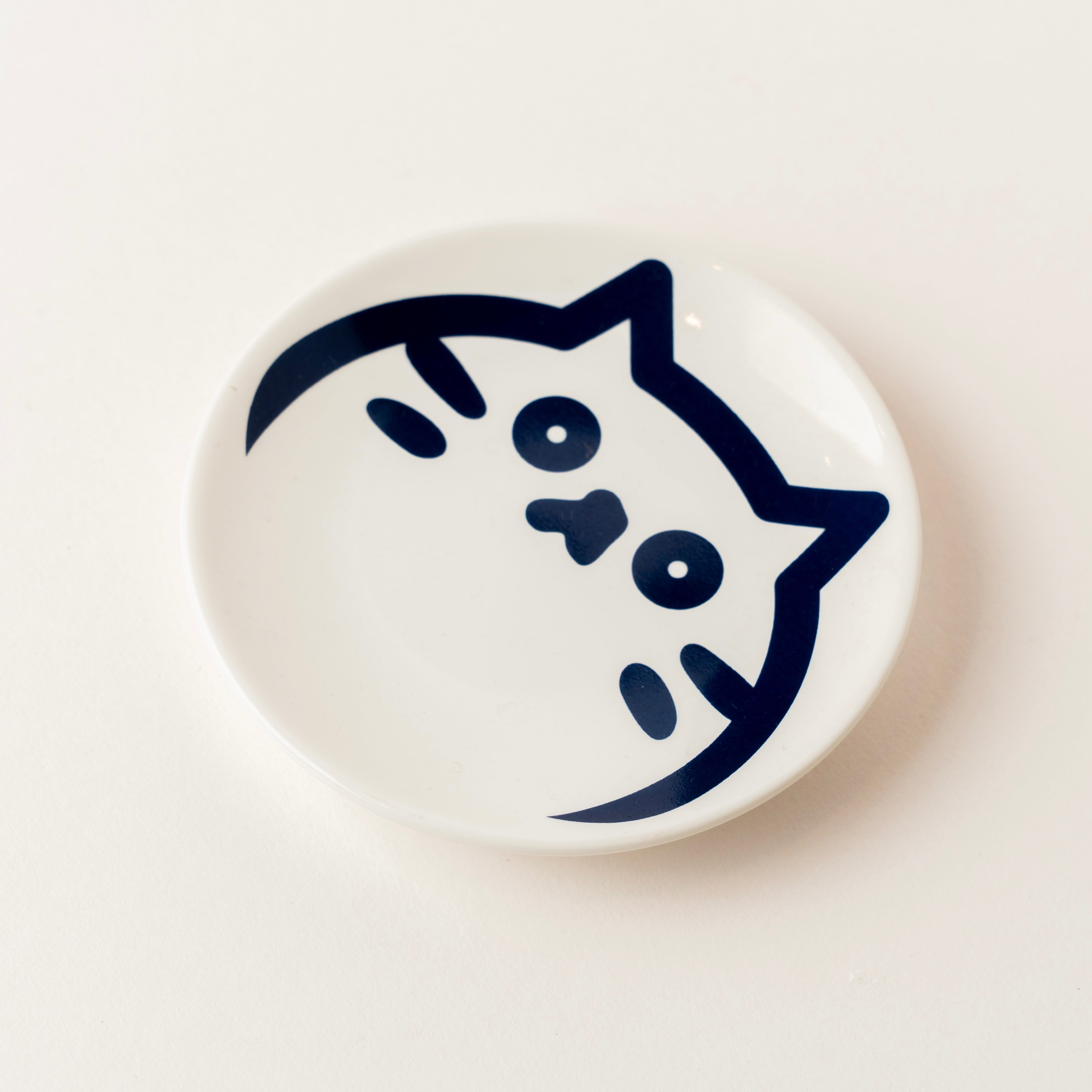 新品　未使用　カズコロッシュ　皿　虎　松　陶器　オンリーワン マルコロ豆皿/ねこ | Zao Onsen 湯旅屋 高湯堂 ハンドクラフト