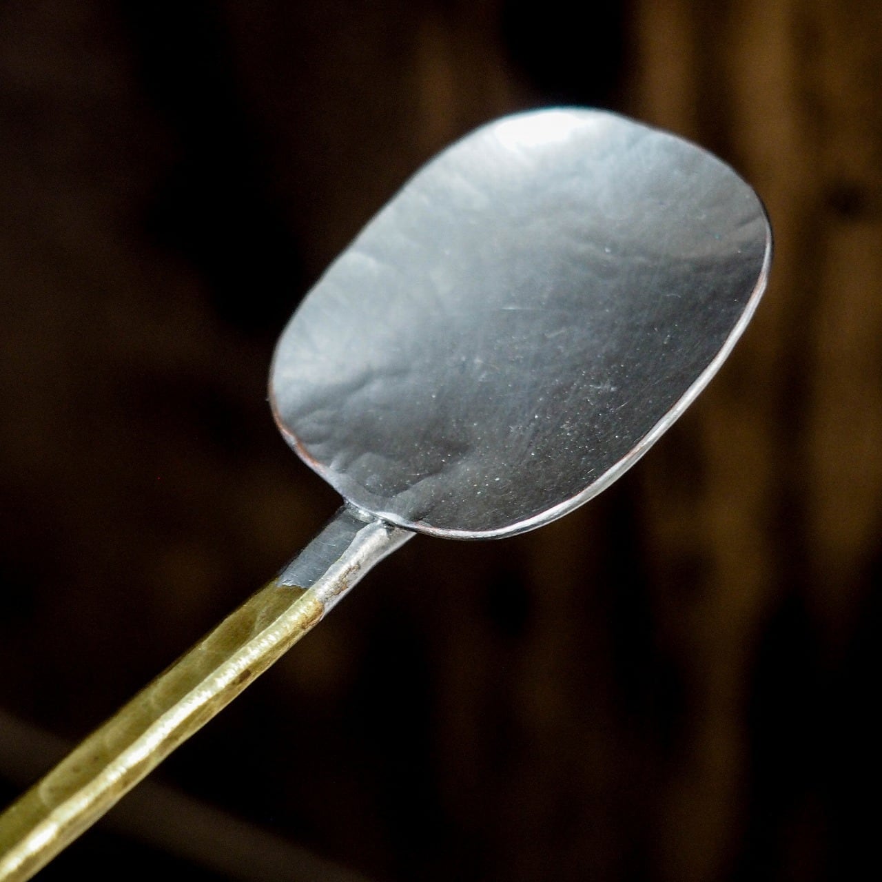 ゆり介 スプーン B 【銅 真鍮 鍛金】