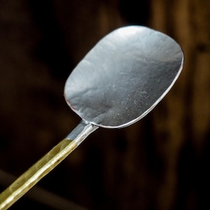 ゆり介 スプーン B 【銅 真鍮 鍛金】