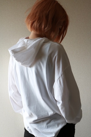 Vintage hooded long sleeve shirt