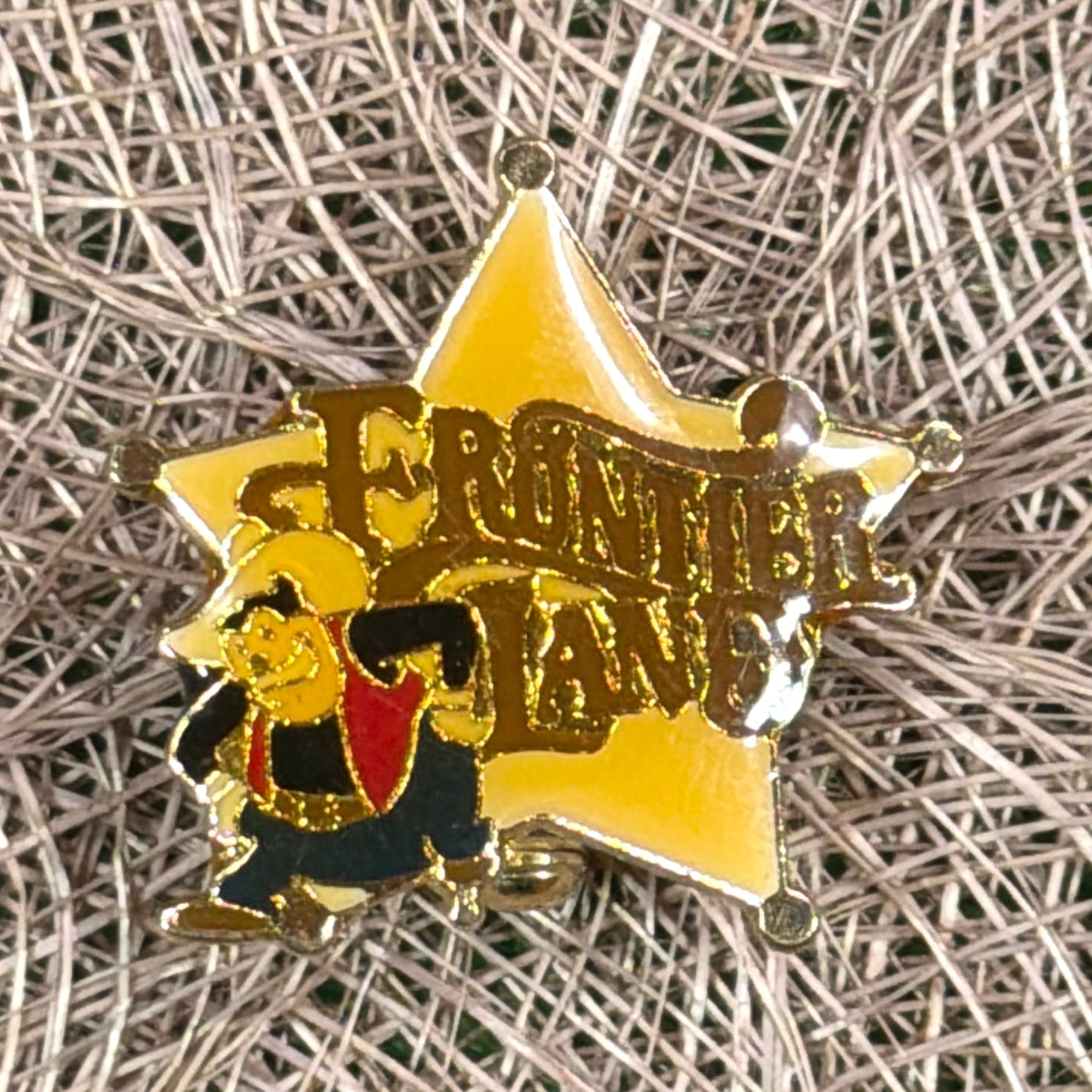 Unisex】 Disney FRONTIERLAND カウボーイ バッジ / 古着 ディズニー