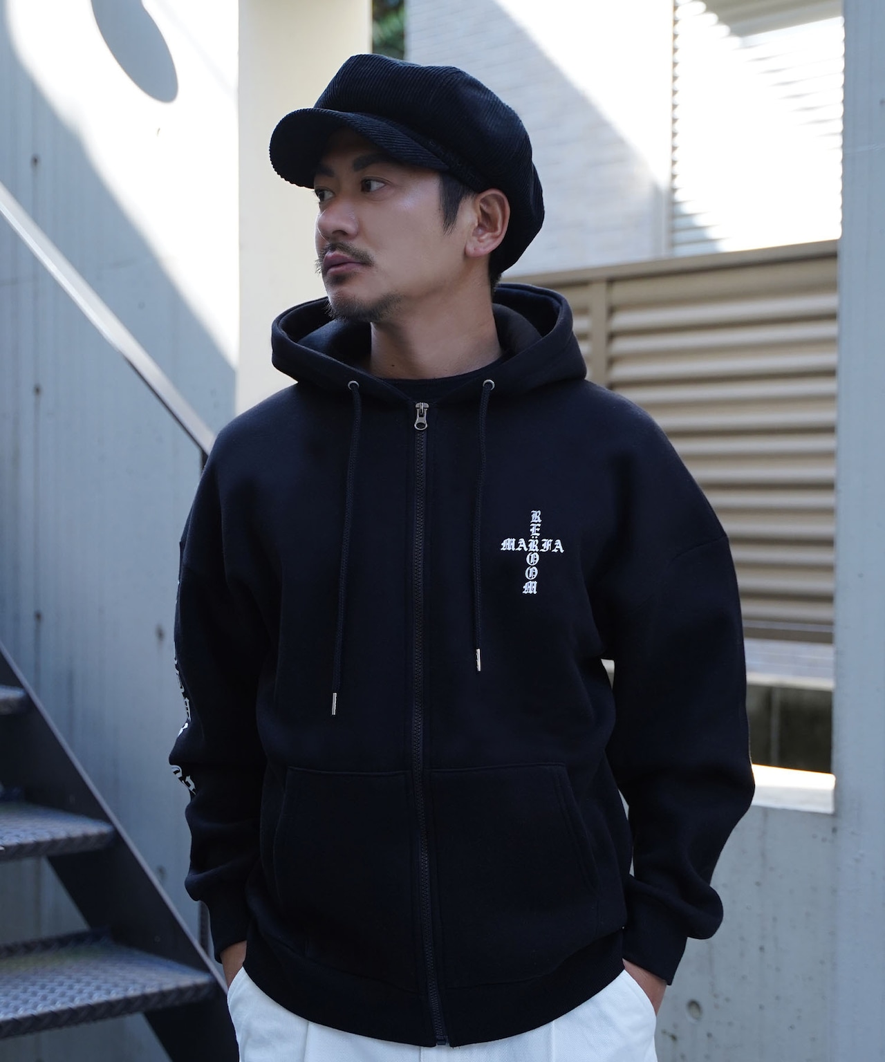 【#Re:room】MARFA PRINT ZIP PARKA［REC737］