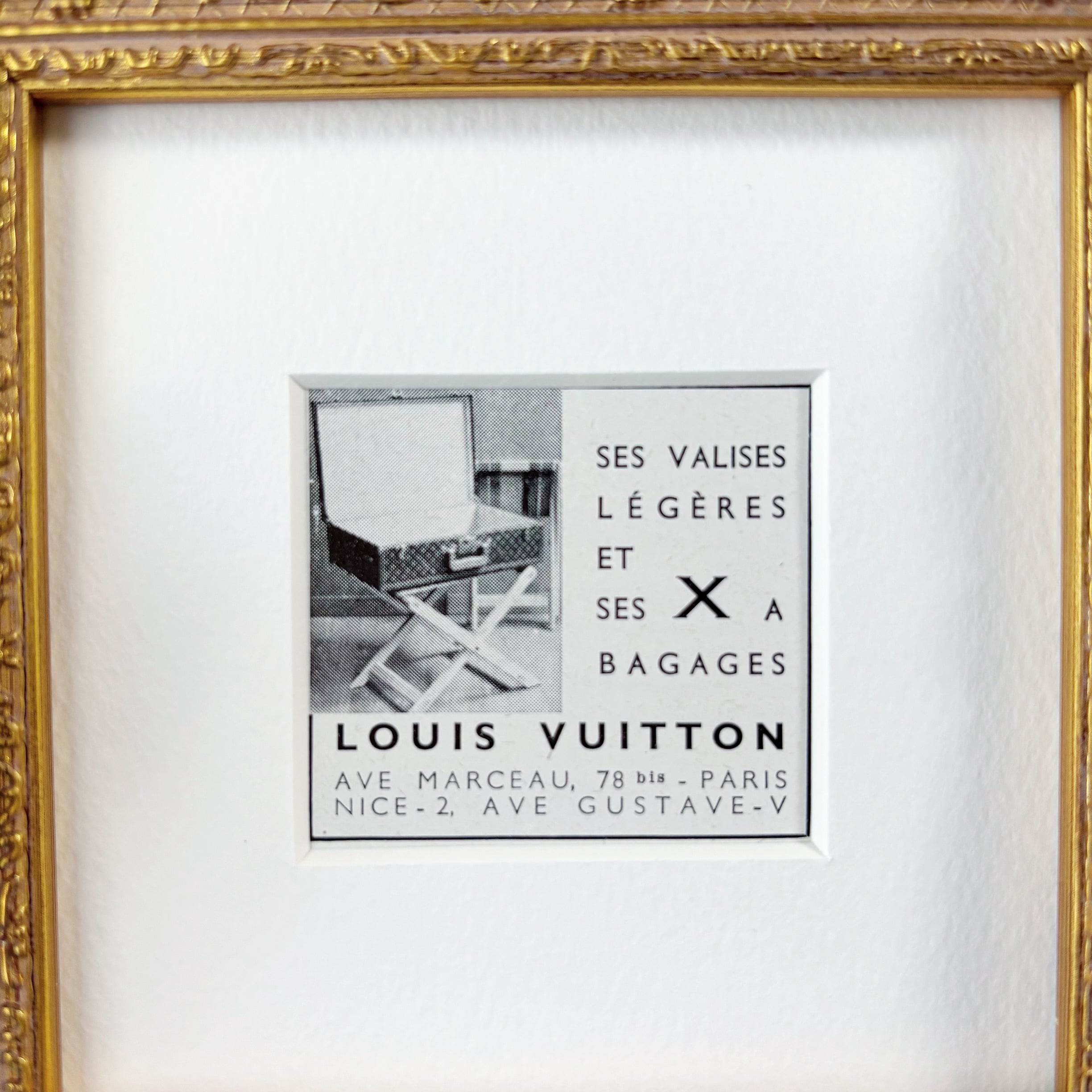 1958 広告＞Louis Vuitton ルイヴィトン ポスター ヴィンテージ ミニ