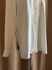 embroidery classical white shirt-4886-9