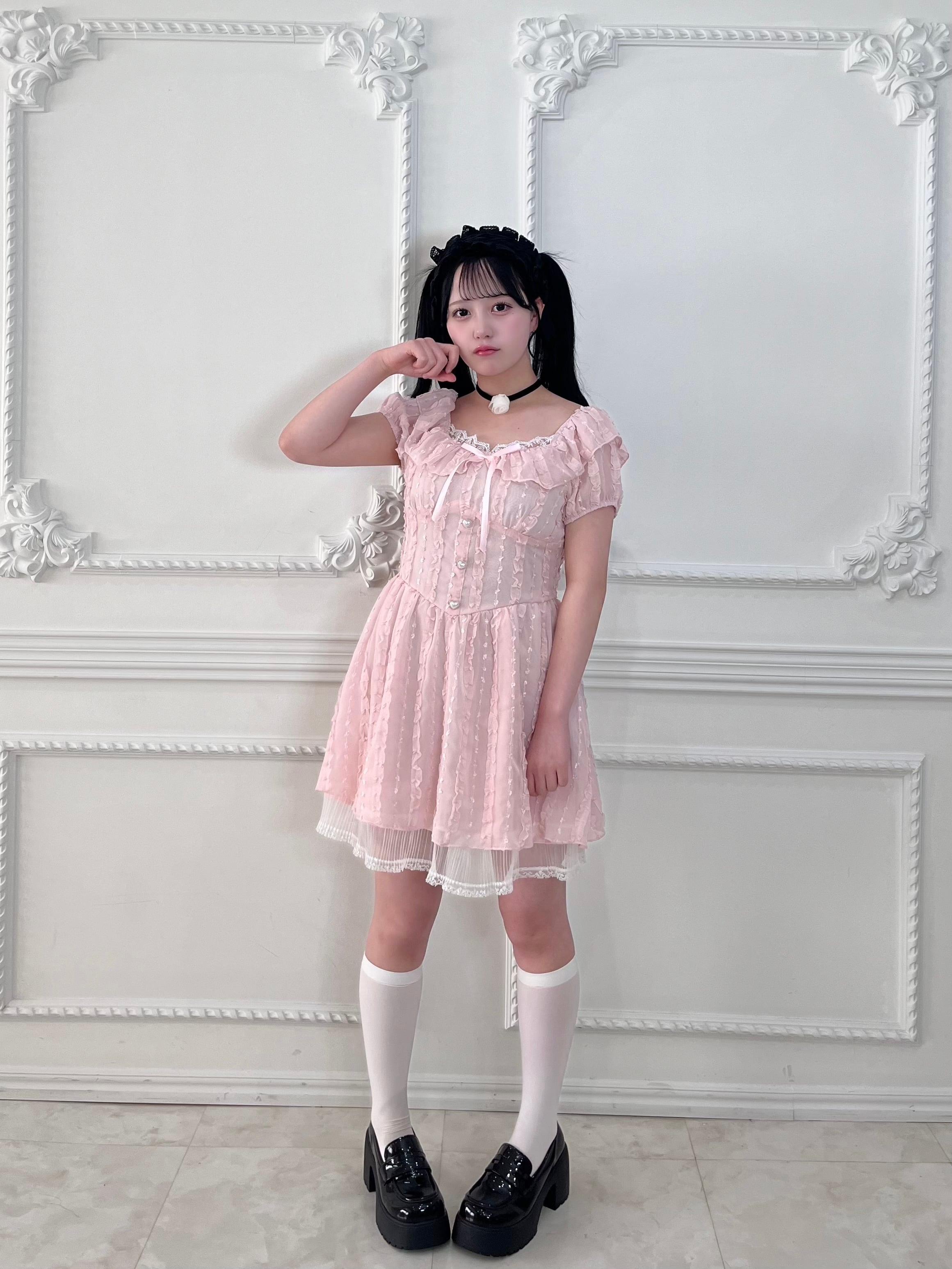mignon puff sleeve op