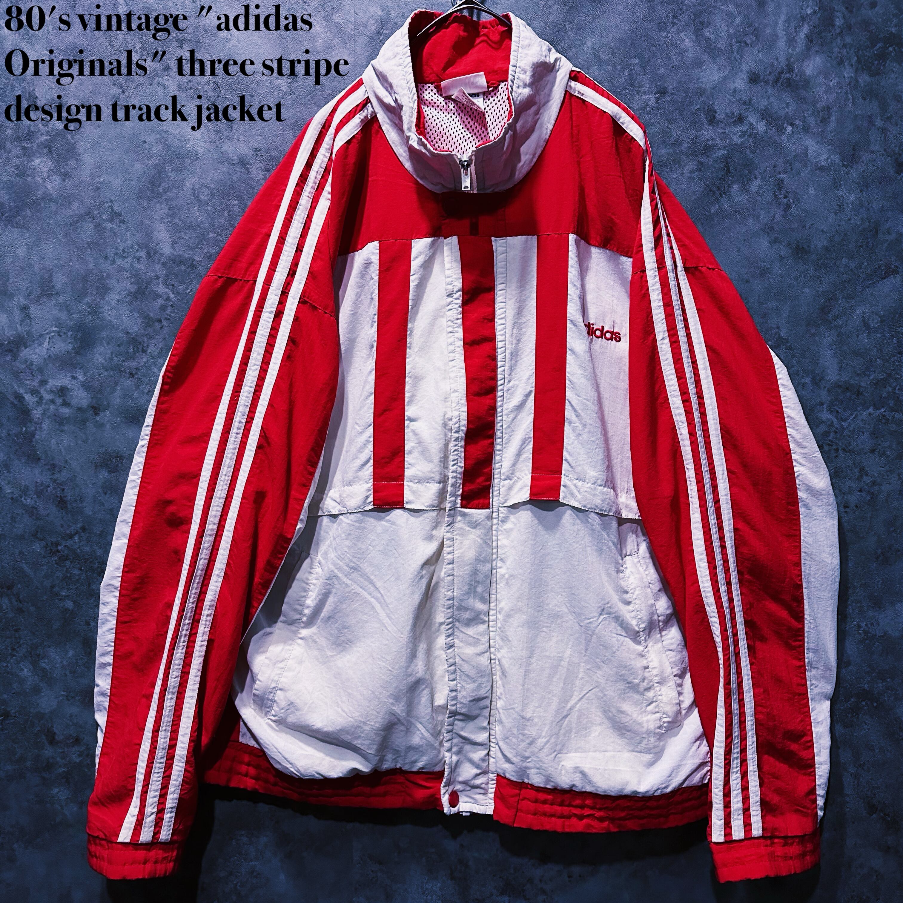 【doppio】80's vintage "adidas Originals" three stripe design track jacket