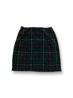 Checked pattern mini skirt