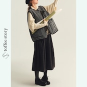 森の詩をまとうリバーシブルニットベスト 《P0298》