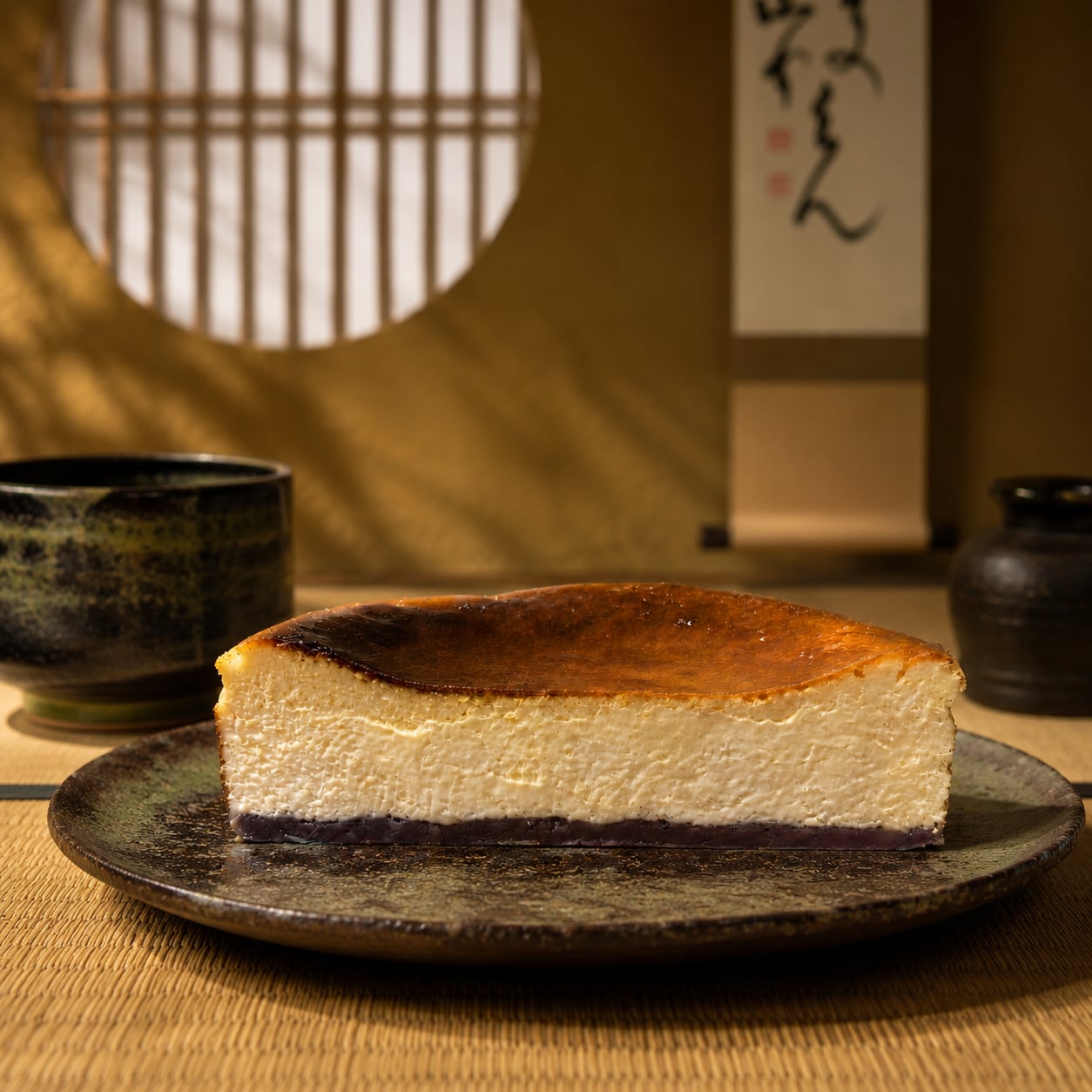 先行菓匠アムバスクチーズケーキ ホール 15㎝ 和スイーツ アムカフェ 感動チーズケーキ