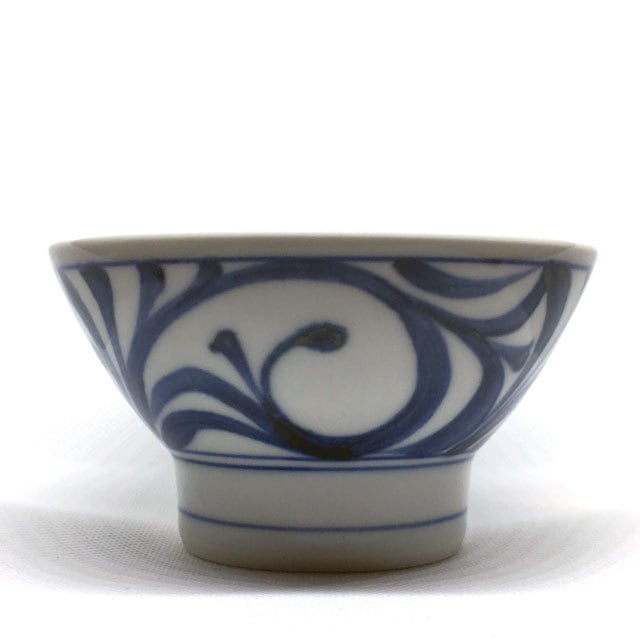 砥部焼／梅山窯】くらわんか碗・小（唐草） | 砥部焼専門店／砥部焼の浜陶