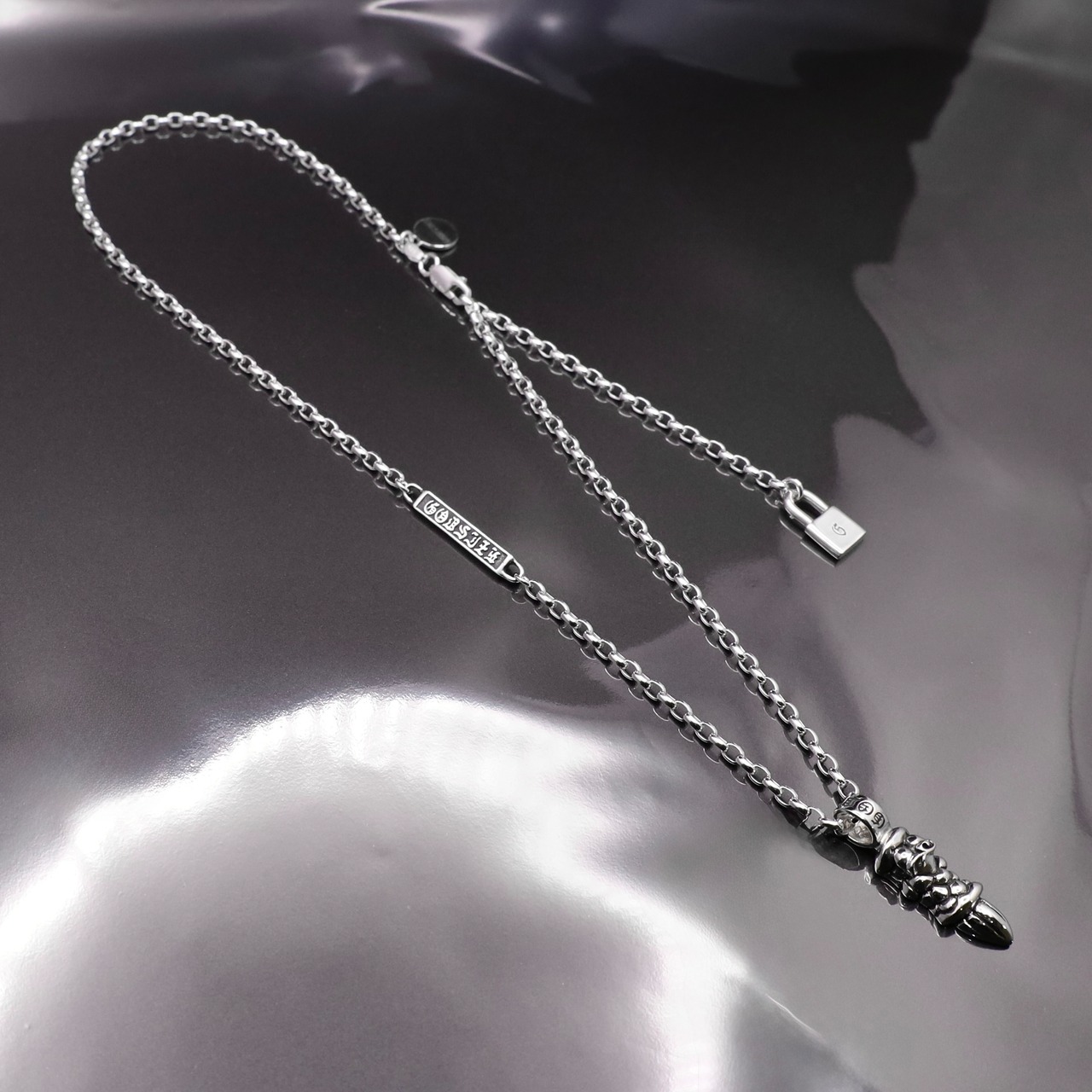 DRAGON CLAW with HEART #1 I.D. TAG NECKLACE / ドラゴンクロウ ウィズ ハート #1 I.D. タグ ネックレス