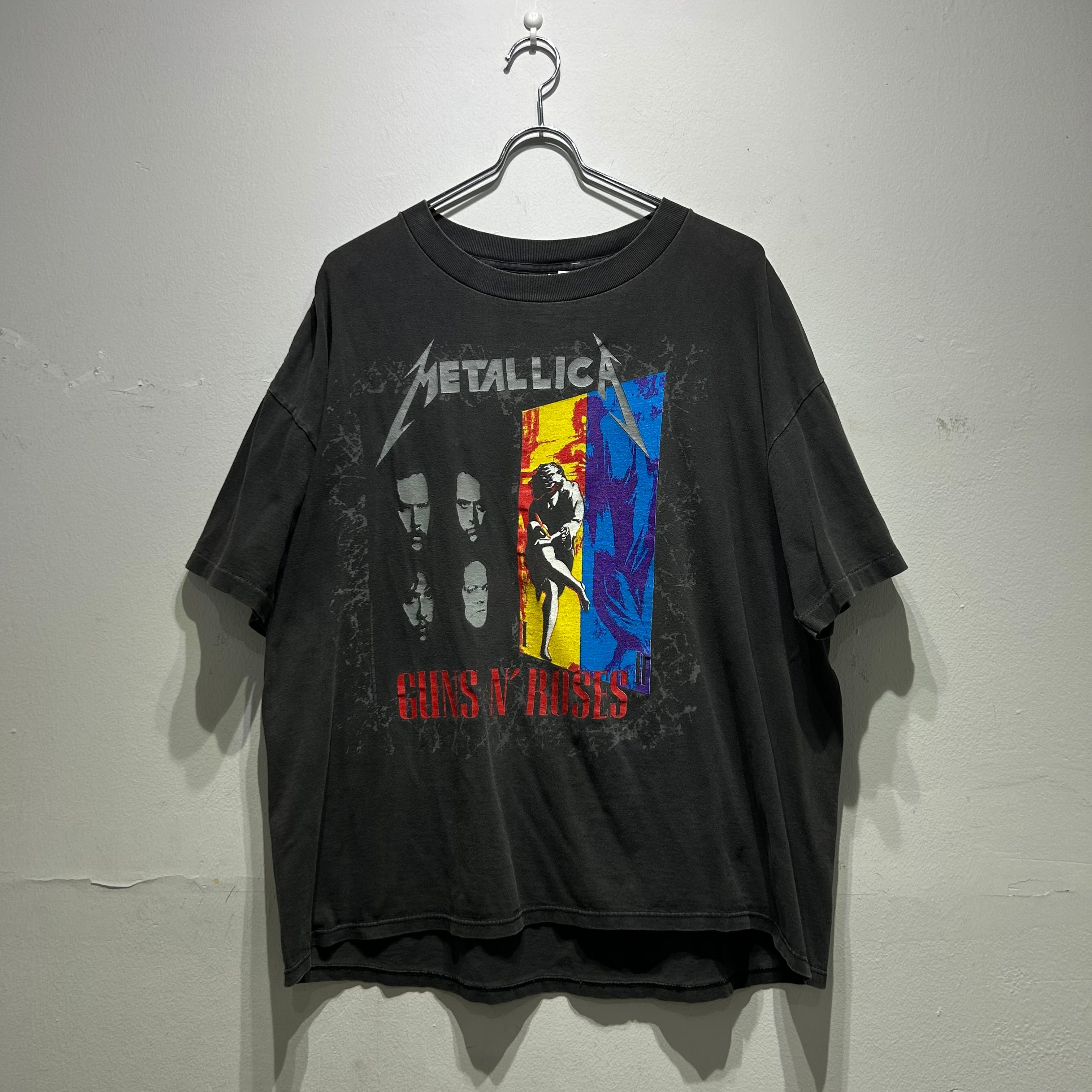 90s METALLICA × GUNS N' ROSES × FAITH NO MORE T-shirt【仙台店】