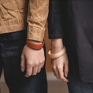 Leather Open Cuff Bracelet / レザー オープン カフ ブレスレット
