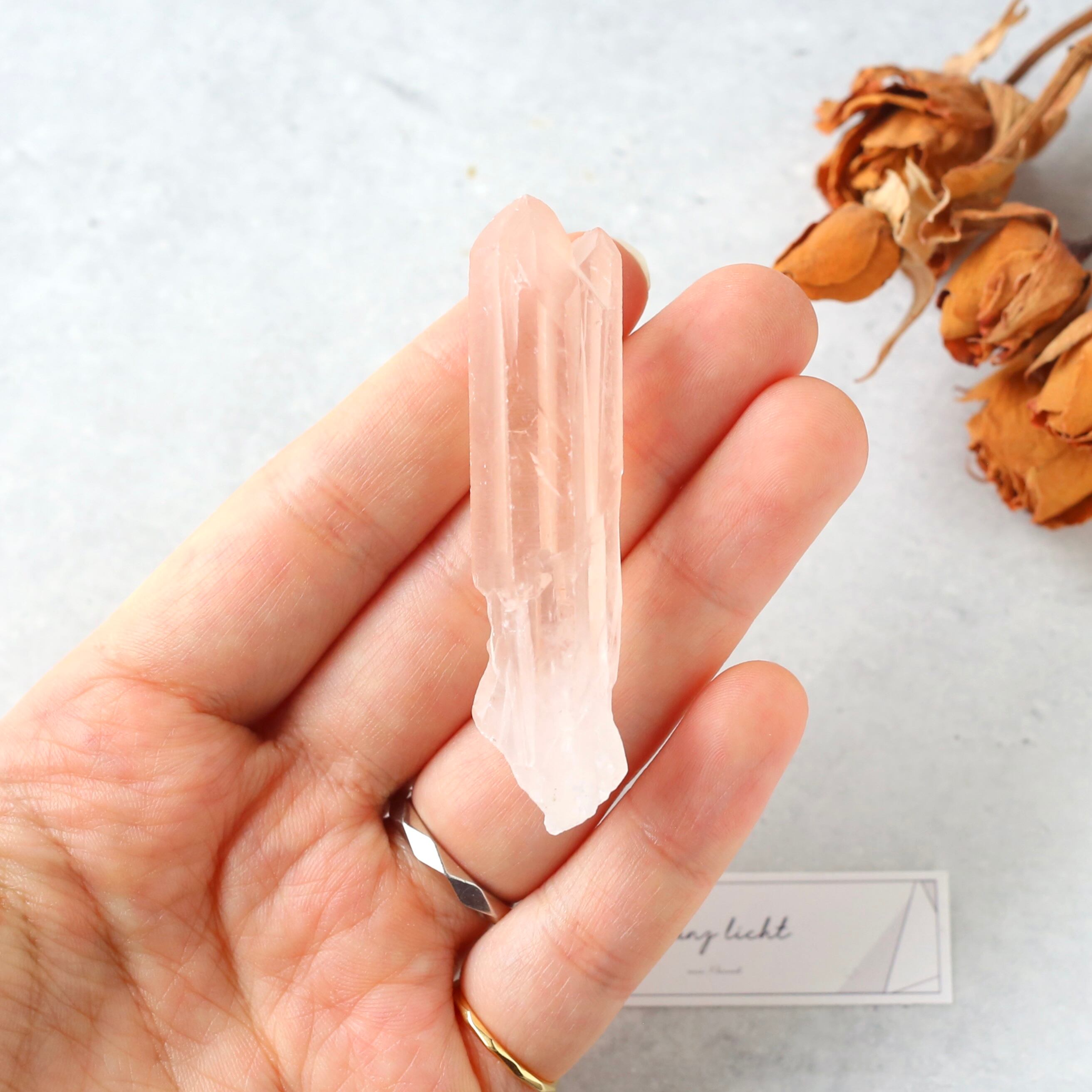 ソウルメイトツイン ピンククォーツ 天然石 水晶 鉱物 一点物 クォーツ ソウルメイトツイン ピンククォーツ マダガスカル産 天然石 水晶 鉱物