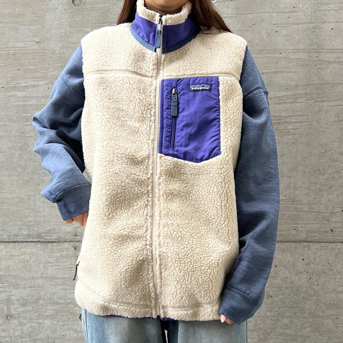 80s/USA製】patagonia パタゴニア フリースベスト ウィメンズSサイズ 