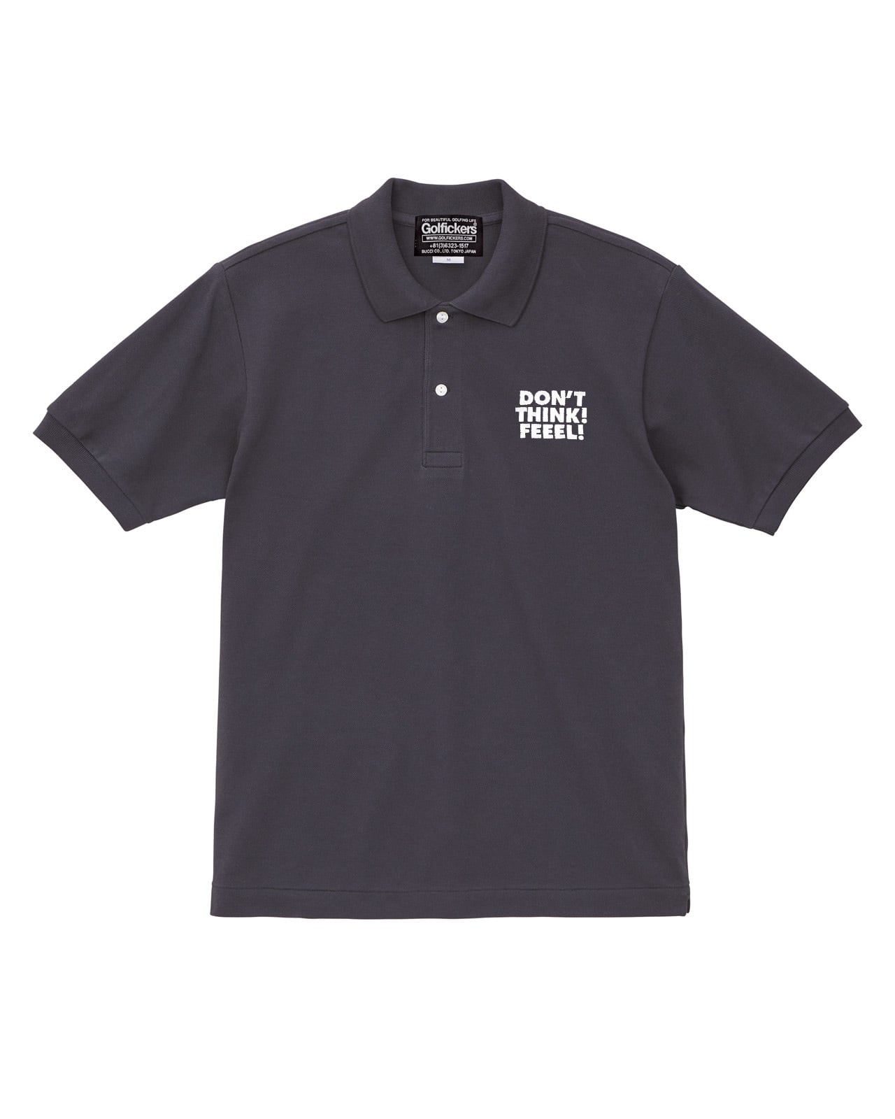 HOLE 665] 鹿の子ポロシャツ -Dark Gray- ☆予約商品 | Golfickers