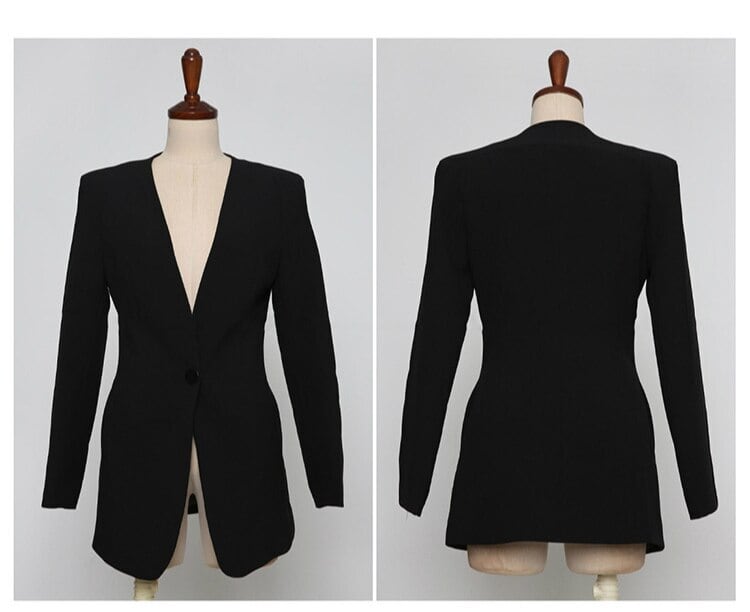 新作】【送料無料】 シンガーブレストソリッドブレザージャケットと