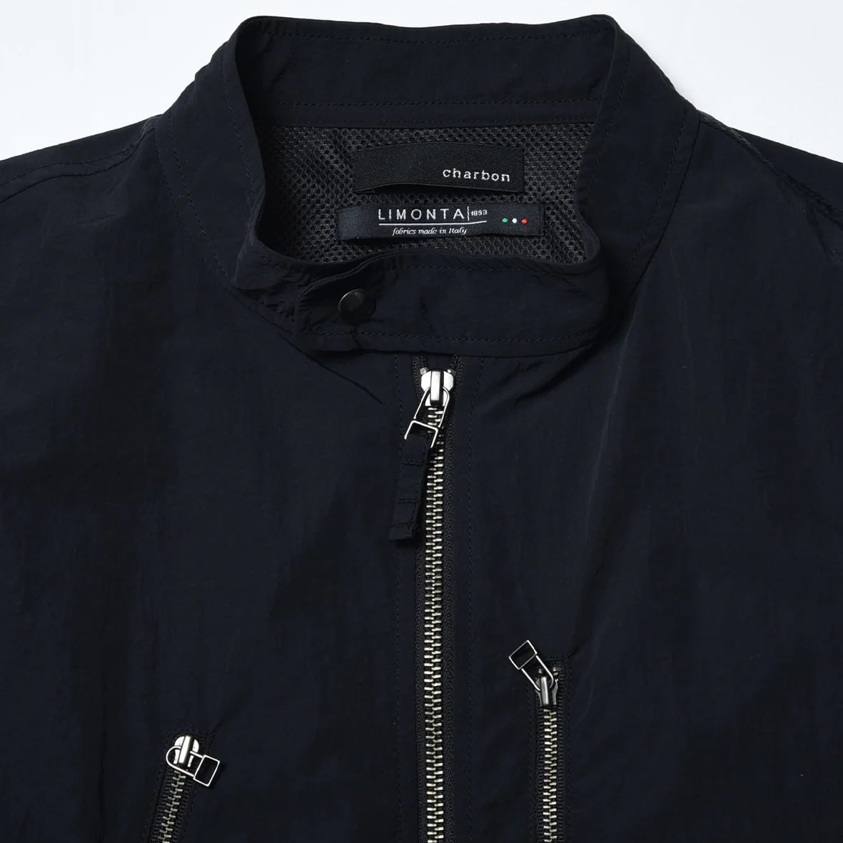 charbon / LIMONTA NYLON RIDERS VEST (BLACK) | 道がまっすぐ