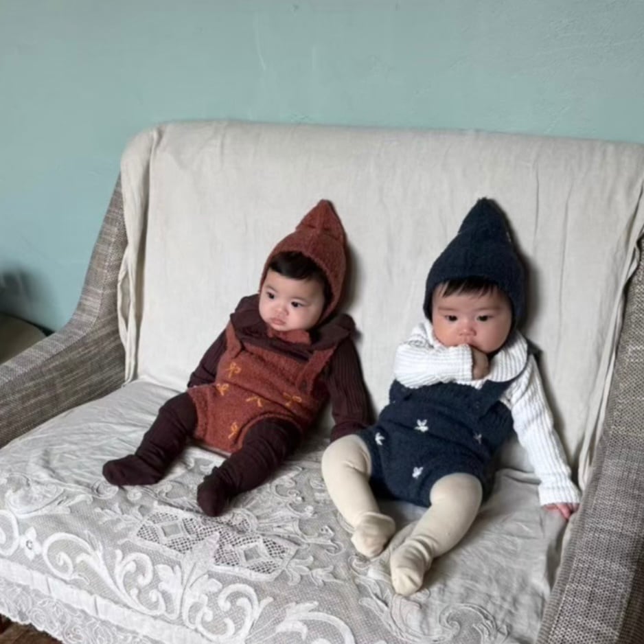 【25AW】&PAL(アンドパル)モチーフボンネット リボン(42-46)帽子 ベビー リボン