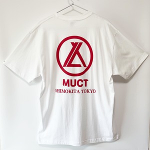 THE MUCT  Tshirt 【White/Red】（完全受注生産）