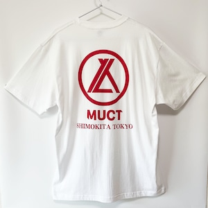THE MUCT  Tshirt 【White/Red】（完全受注生産）