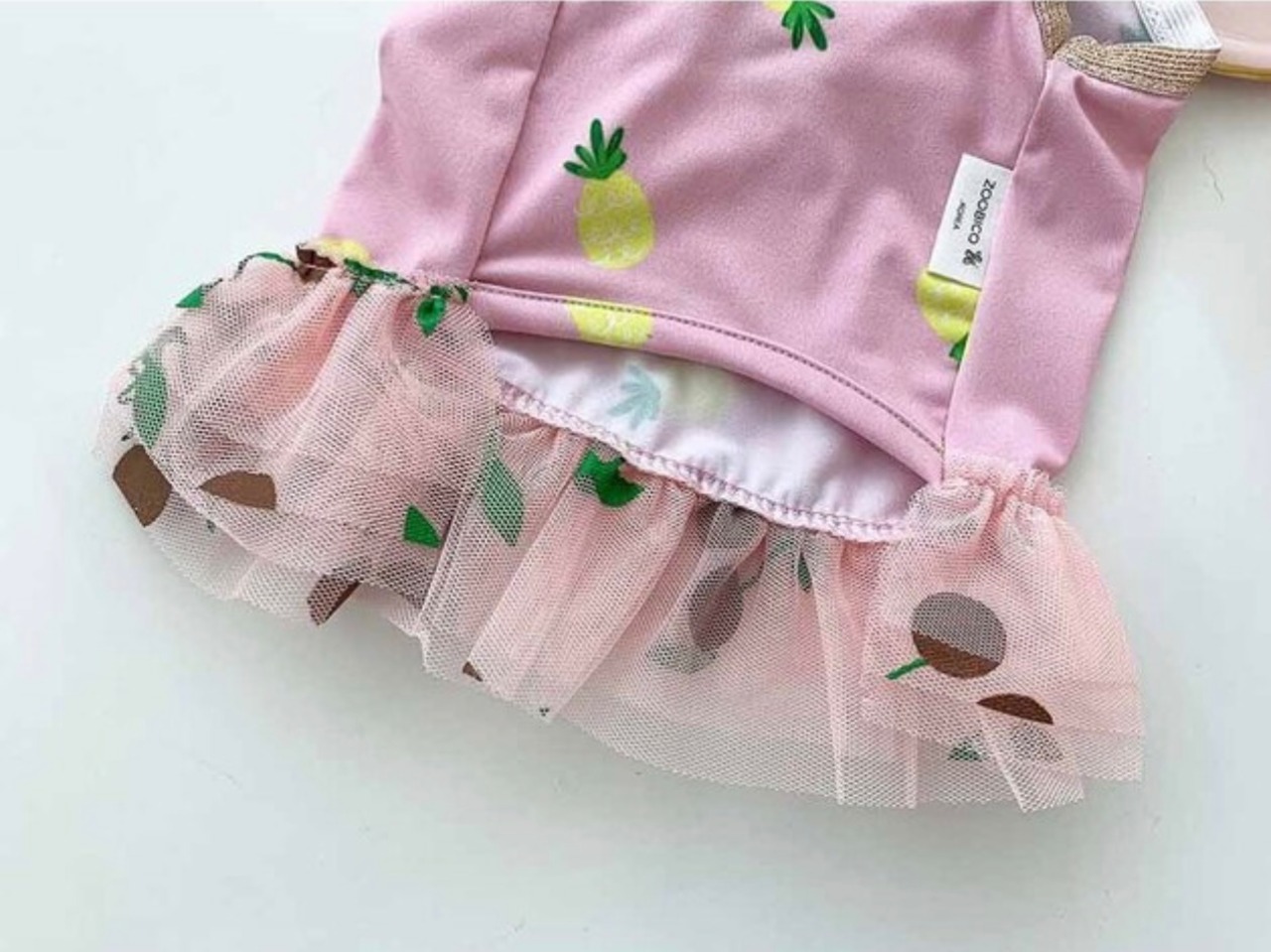 即納【ZOOBICO】Pineapple Swim wear(pink/Mサイズ)