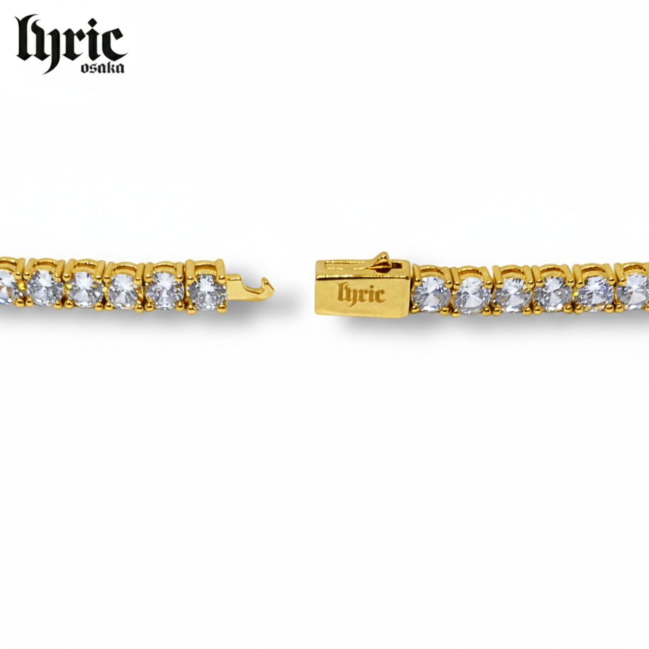 4mm 18cm luxury tennis bracelet gold