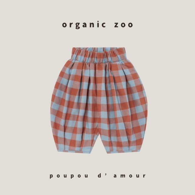 送料無料	organic zoo｜	Maple Gingham Lodge Pants / ギンガムチェック バルーンパンツ メープル｜海外子供服 オーガニックズー