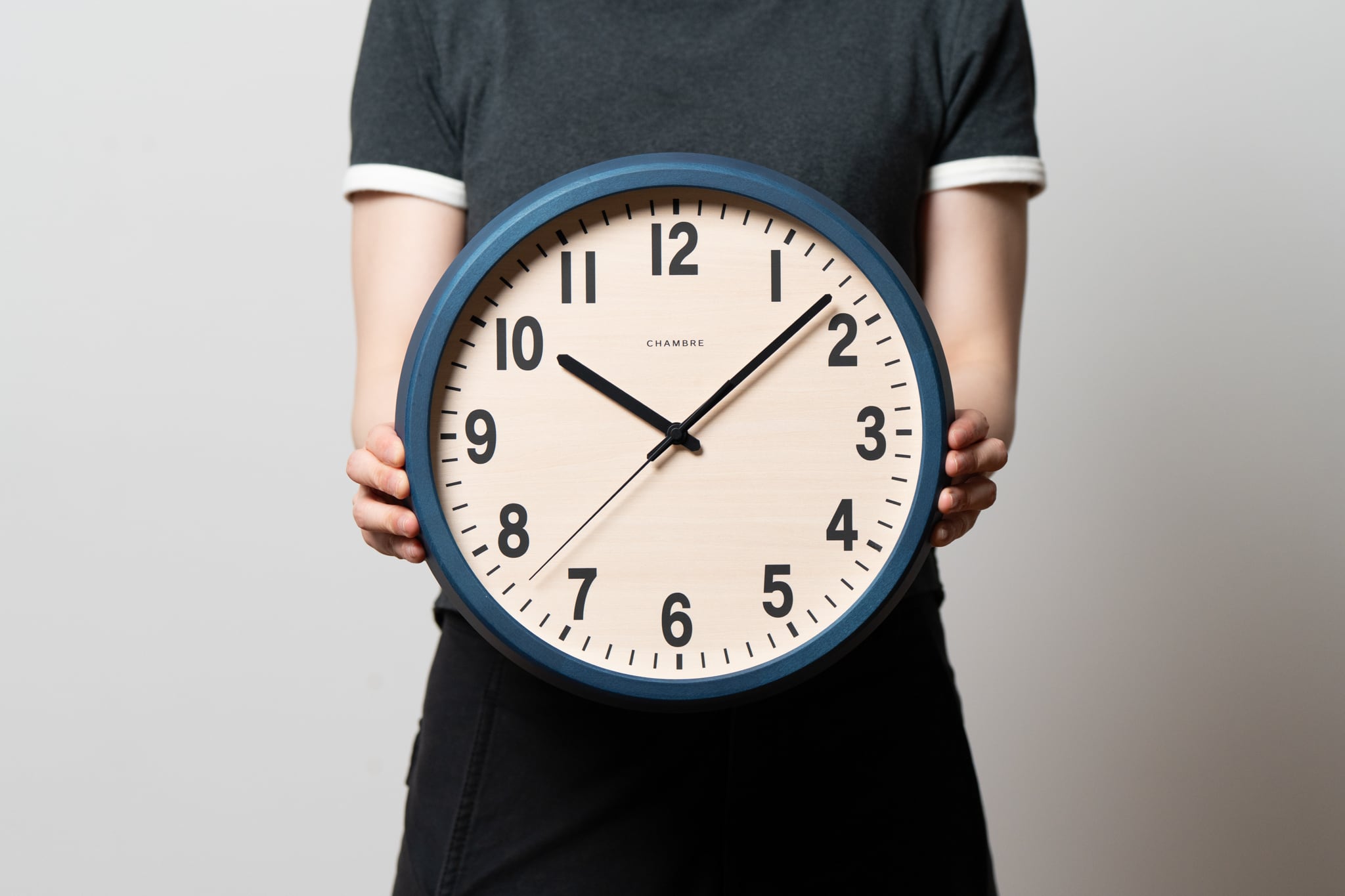 電波時計 PUBLIC CLOCK NAVY-renewal- | シャンブル【CHAMBRE】by