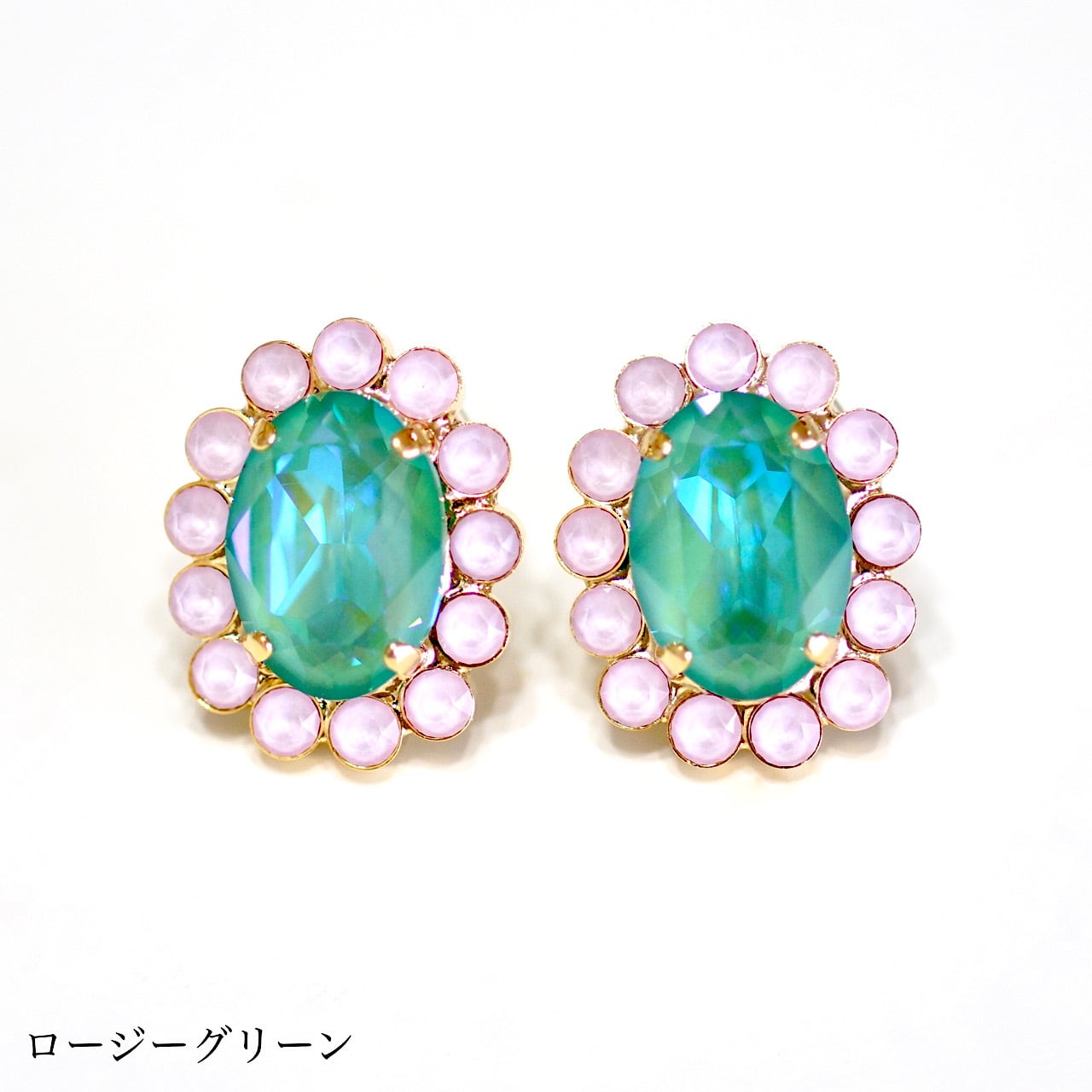 ロココキャンディ オーバルピアス | MAKI NUMOTO (マキ ヌモト