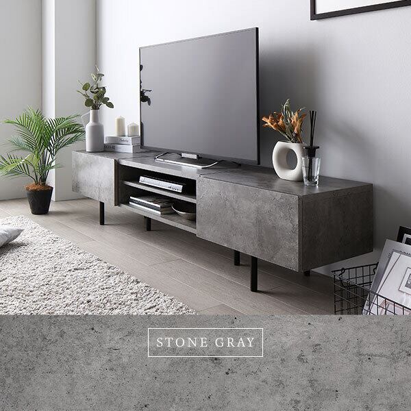 送料無料 テレビ台 180 ストーングレー テレビボード ワイド 脚付き 保証付 送料無料 テレビ台 180 ストーングレー テレビボード ワイド 脚