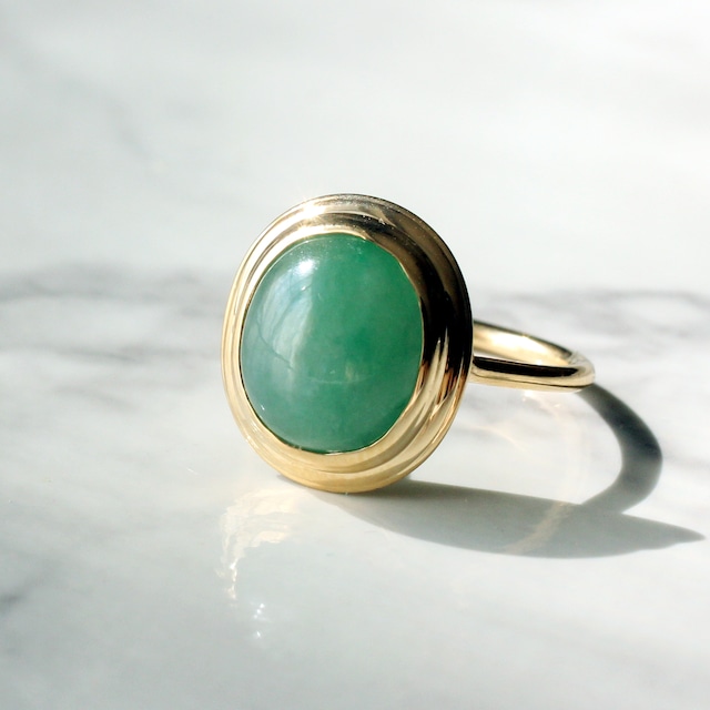 Jade ring  / K18YG