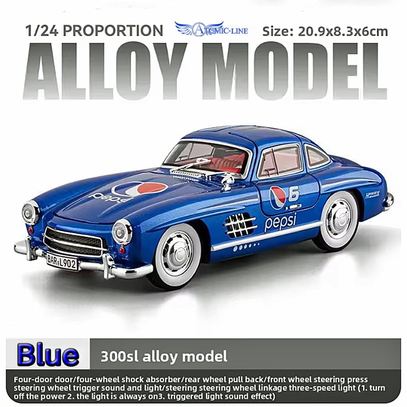 メルセデス ベンツ 300SL クーペ 1/24 ミニカー 全2色 エンジン