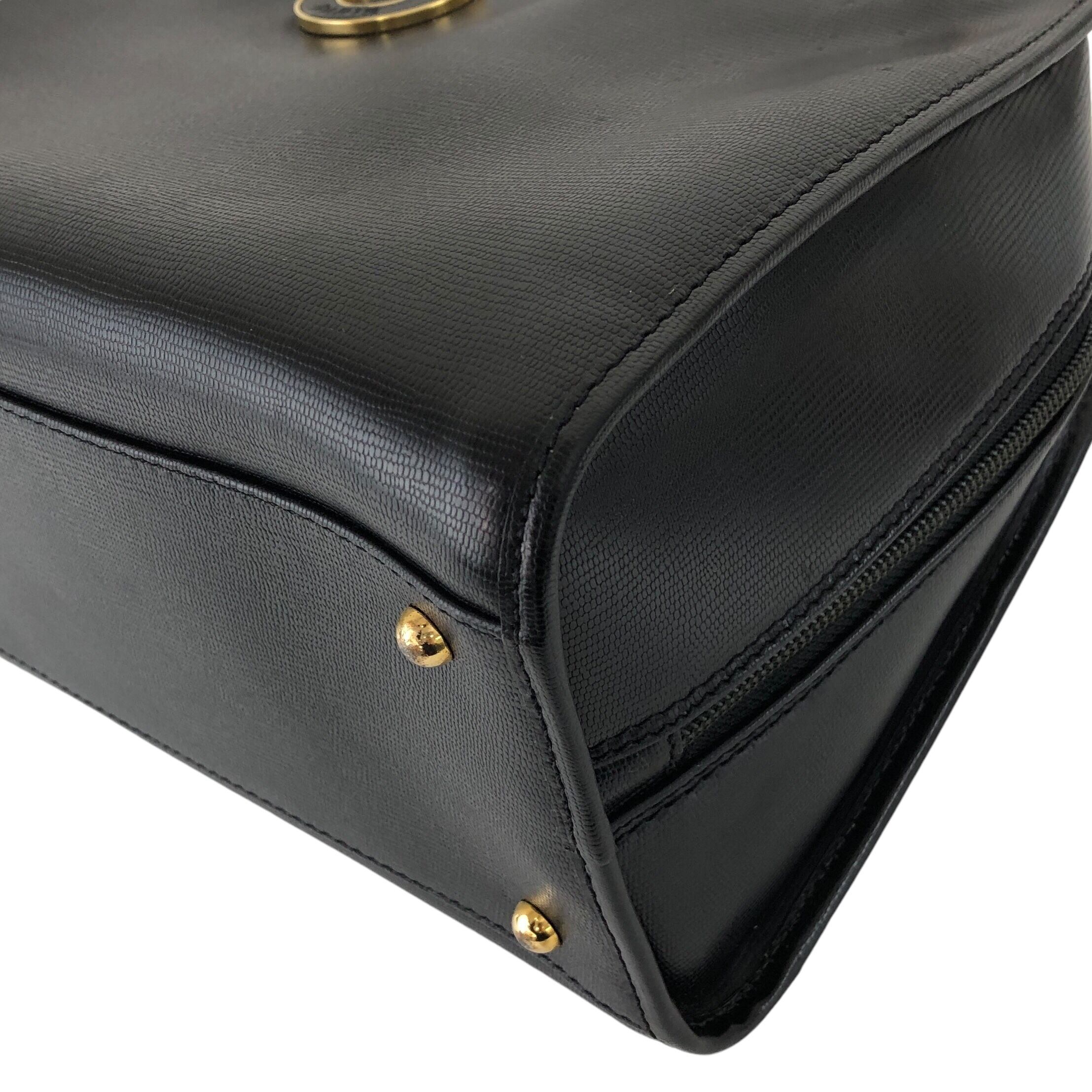 ★CELINE セリーヌ   ショルダーバッグ ブラック サークルロゴ レザー ミニボストン 2way ryffy5 CELINE セリーヌ ショルダーバッグ ブラック サークルロゴ レザー ミニ