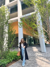 fur hooded long coat