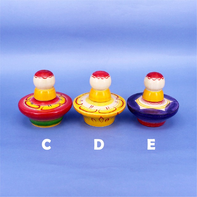 《 弥治郎系・新山実 工人 》お花とお地蔵さんこけし