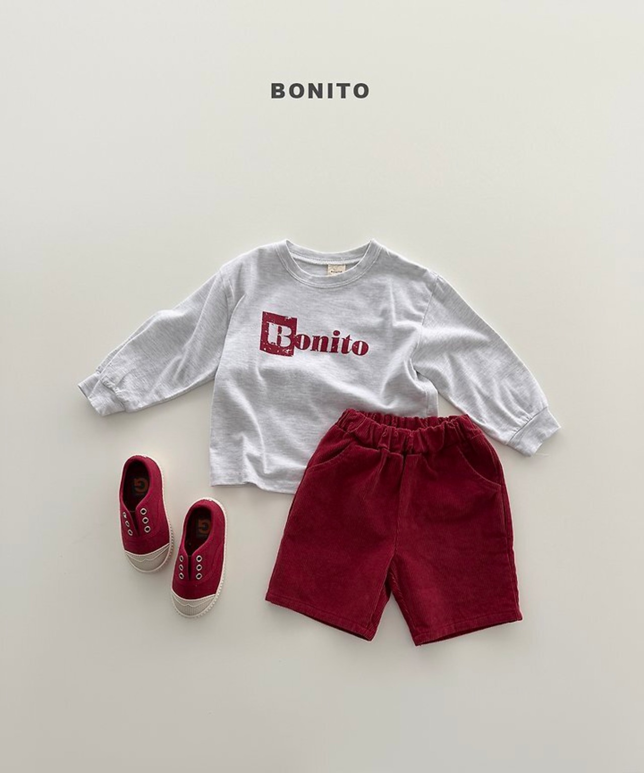 韓国子供服 / BONITO / 26Autumn / ルーズフィット Tシャツ / 秋服 *12M~JM *