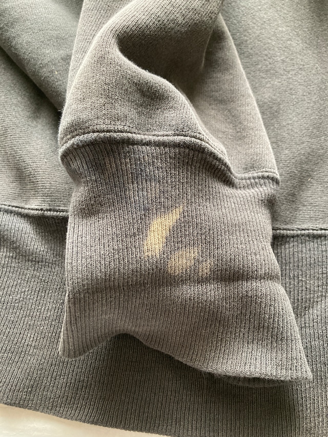 Champion リバースウィーブ スウェット 90s USA製 刺繍タグ フェードブラック ヴィンテージ古着 XL 画像4