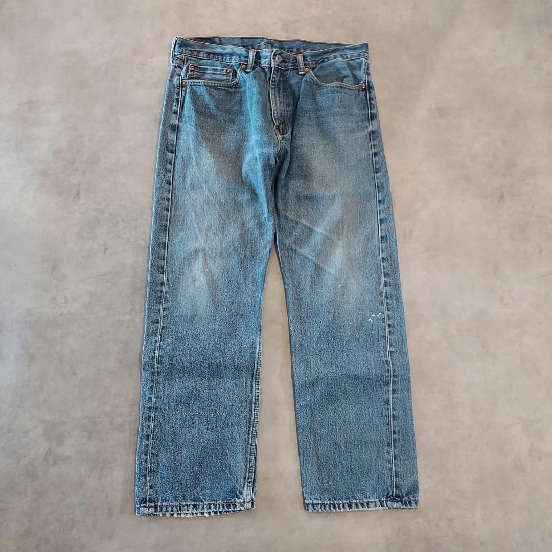 リーバイス505 Levis W36 ブルーデニム 青 古着 ボトム 21196