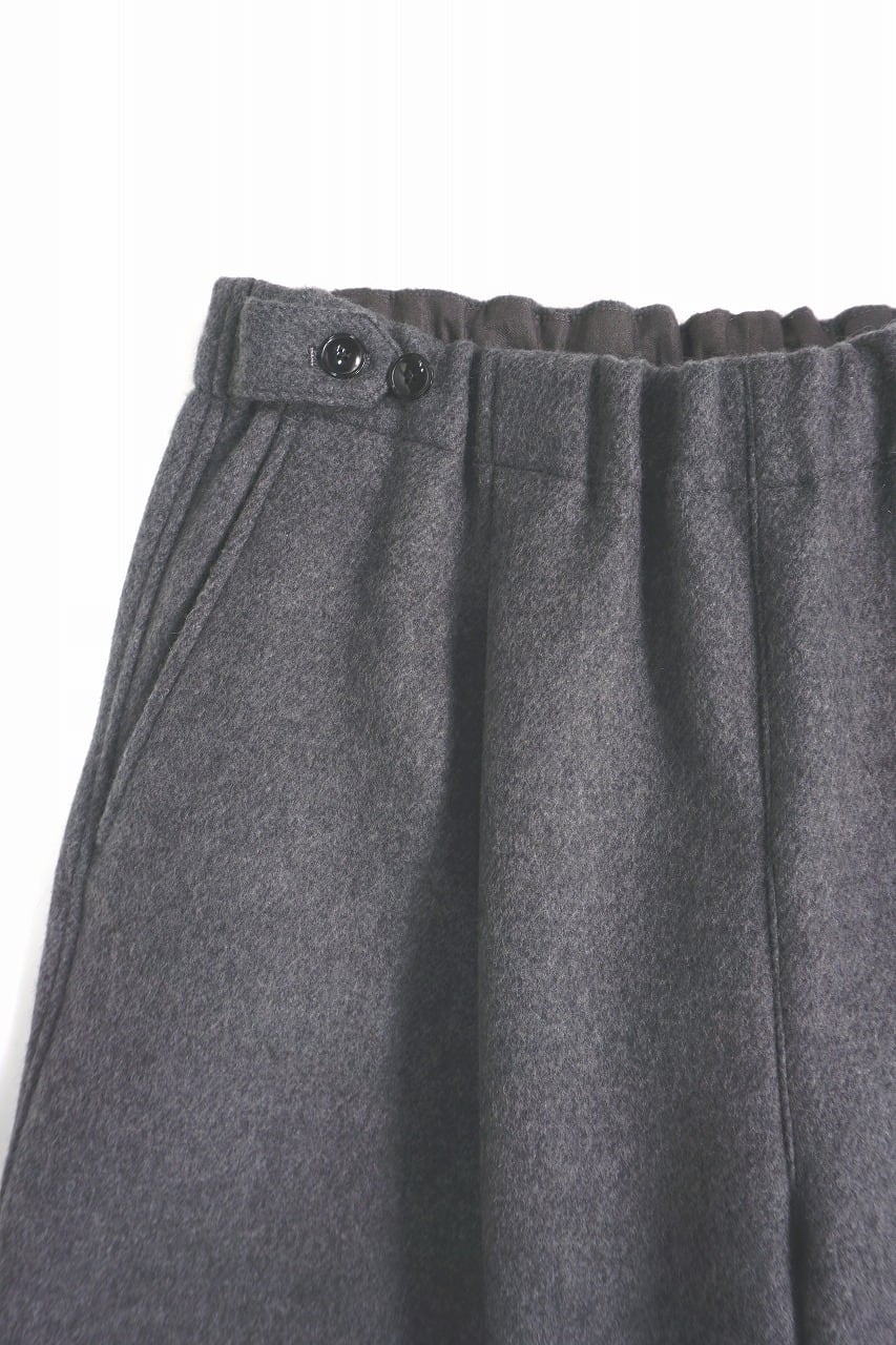 Wool Beaver Wide Easy Pants
