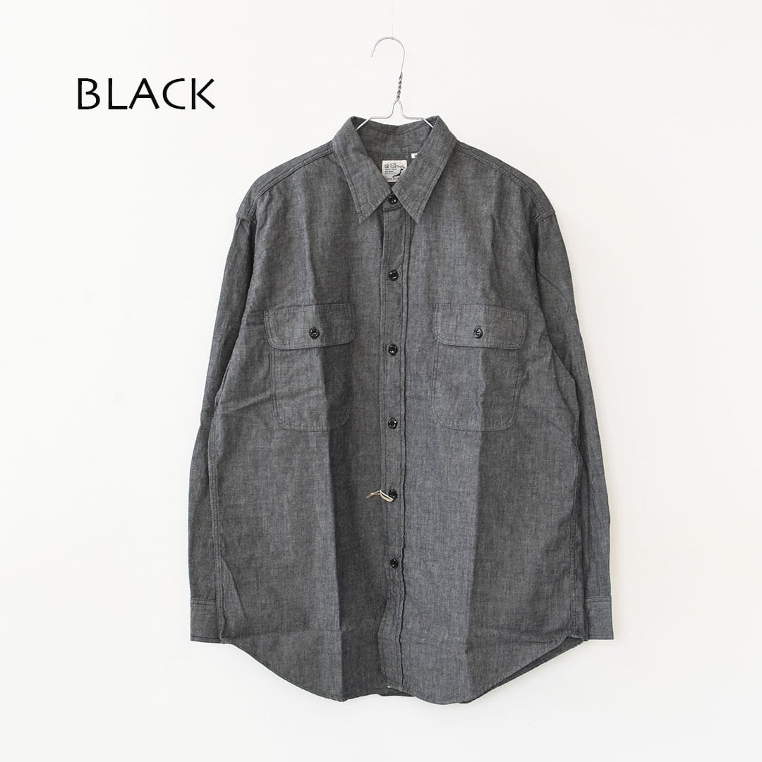 orslow [オアスロウ] BLACK CHAMBRAY WORK SHIRT [01-8064-61