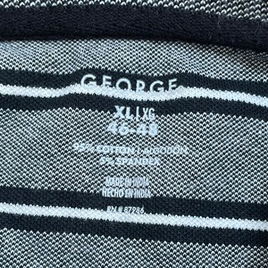 【GEORGE】ポロシャツ ボーダー XL ビッグサイズ 半袖 US古着